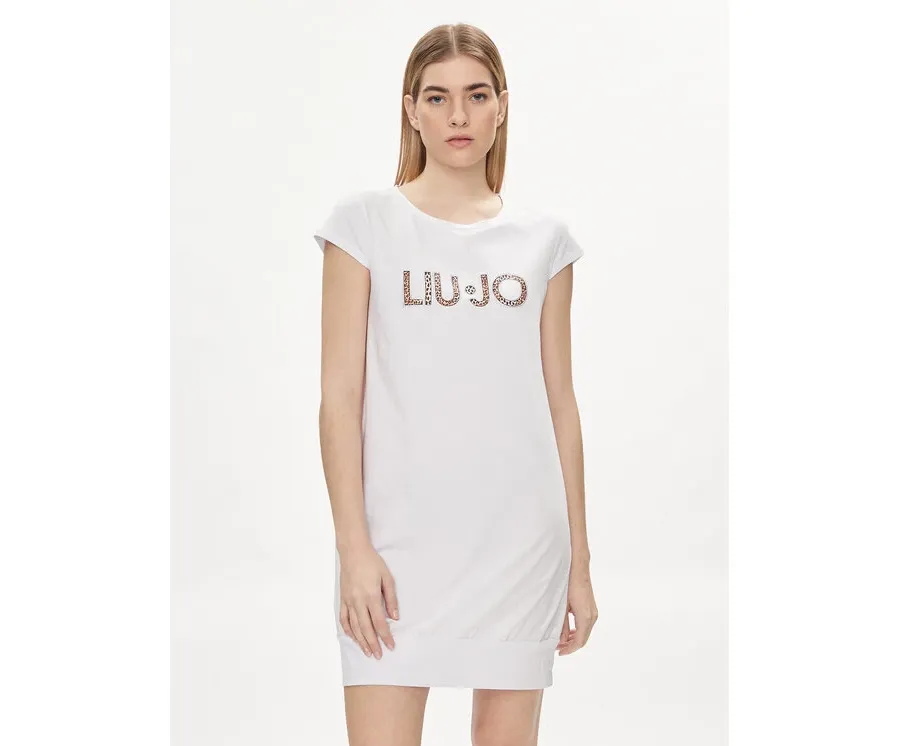 obrazek 1 Liu Jo Sukienka codzienna VA4103 JS003 Biały Regular Fit