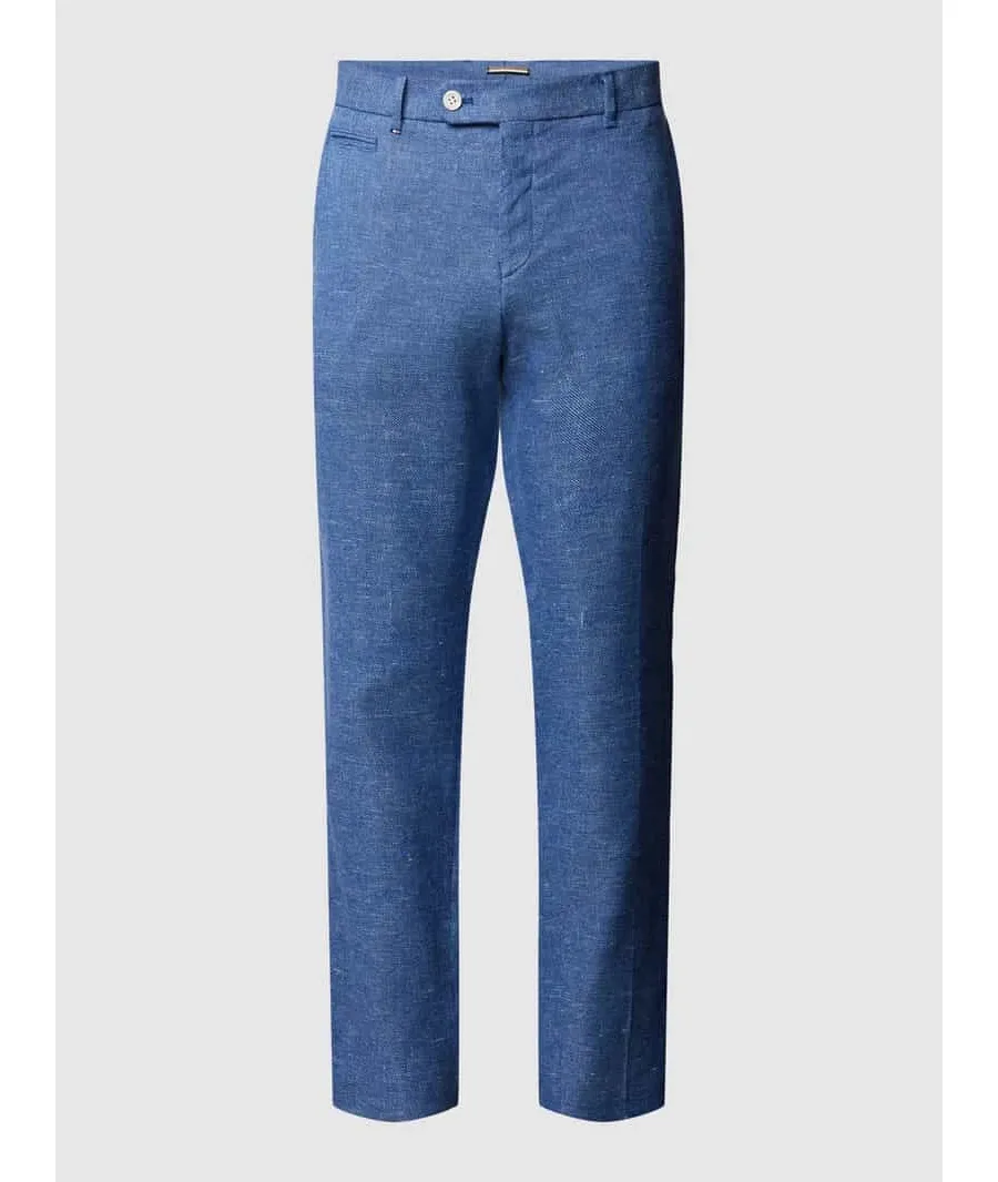 obrazek 1 Spodnie o kroju regular fit z efektem melanżu model ‘Genius’