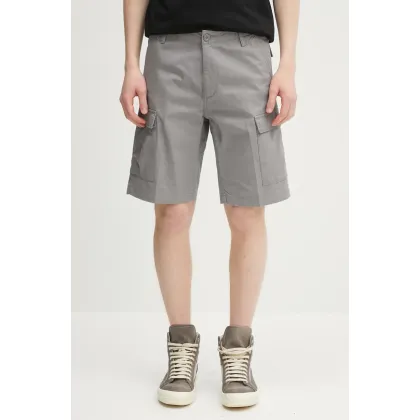 Zdjęcie Carhartt WIP szorty bawełniane Aviation Short męskie kolor szary I028245.2LR02