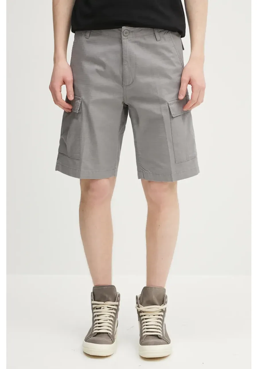 obrazek 1 Carhartt WIP szorty bawełniane Aviation Short męskie kolor szary I028245.2LR02