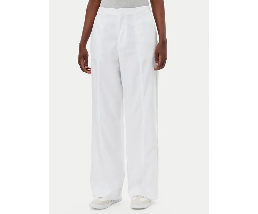 obrazek 1 Calvin Klein Jeans Spodnie materiałowe J20J225340 Biały Relaxed Fit