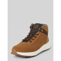 Zdjęcie Sneakersy skórzane z naszywką z logo model ‘WARM NUBUCK’