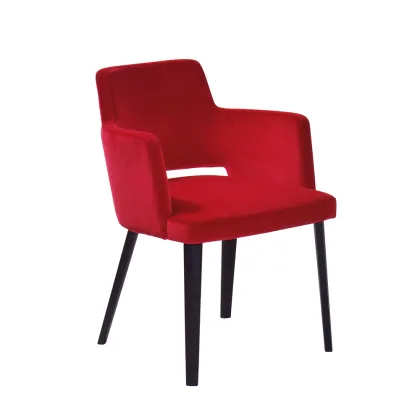 Zdjęcie Tapicerowany fotel ze stelażem z drewna dębowego - Grace - Colico