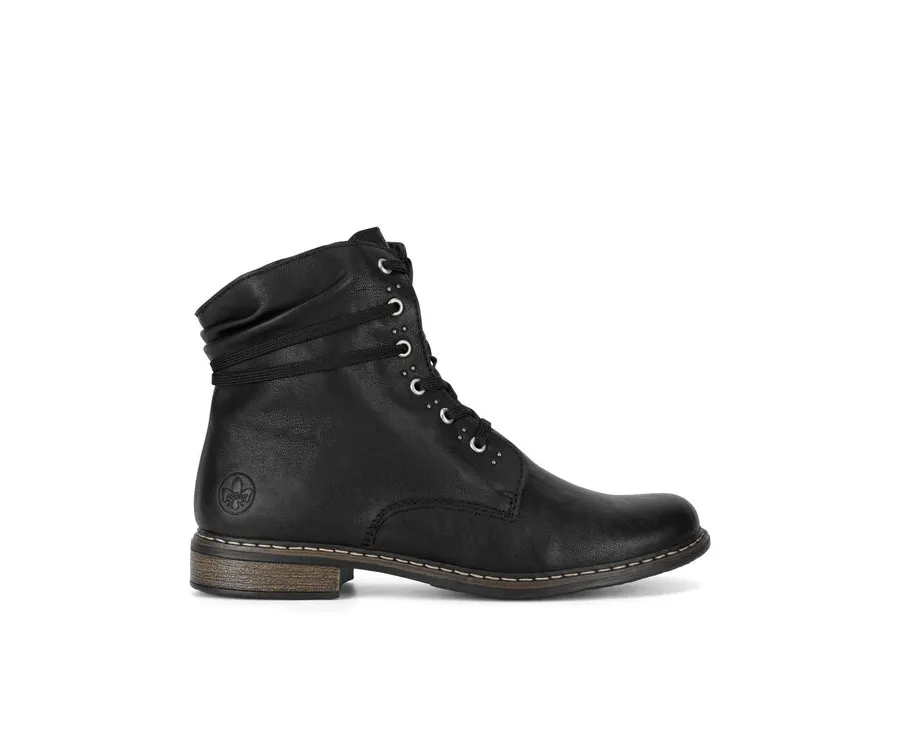 obrazek 1 Rieker Botki 71218-00 Czarny