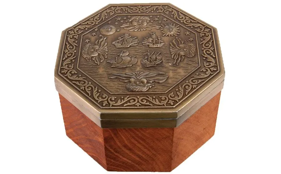 obrazek 3 Premium Mosiężny Kompas Cardan – Historyczna Replika XVII w.