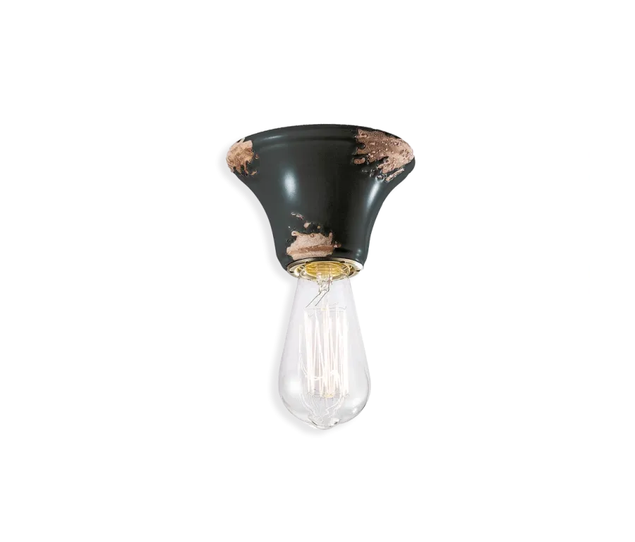 obrazek 7 Wyjątkowa włoska lampa sufitowa-plafoniera w stylu vintage