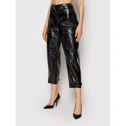 Zdjęcie Ted Baker Spodnie z imitacji skóry Vinala 256835 Czarny Cropped Fit