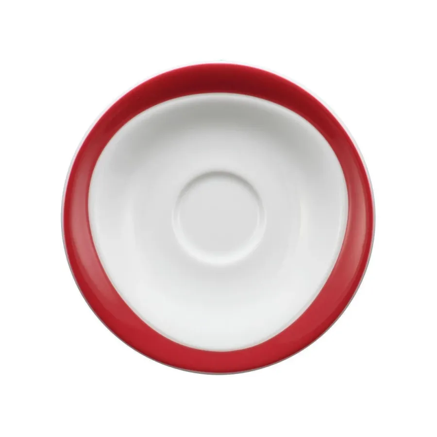obrazek 1 Spodek na filiżankę 13,5 cm z porcelany w kolorze rubinowo czerwonym - Seltmann Weiden