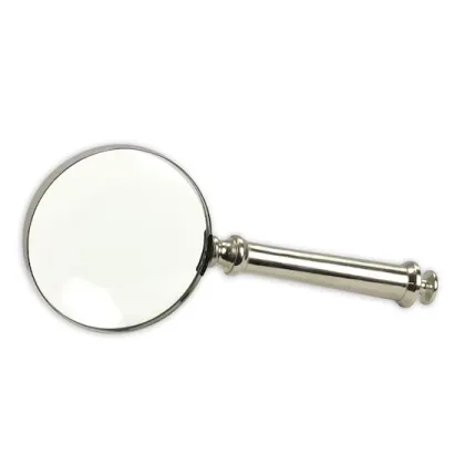 Picture Stylish magnifying glass with a handle in a round frame