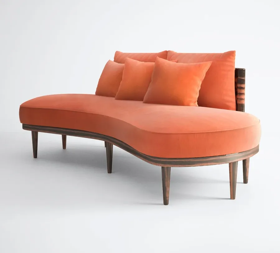 obrazek 2 Pomarańczowa prestiżowa sofa do apartamentu – Muranti