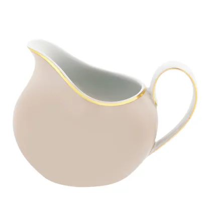 Picture Terrace porcelain milk jug from a collection richly decorated with gold, with hand-painted details - Vista Alegre