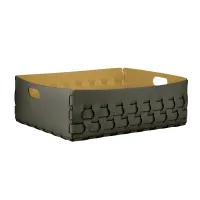Picture Dubai basket, dimensions 60x50xH20 cm, olive color