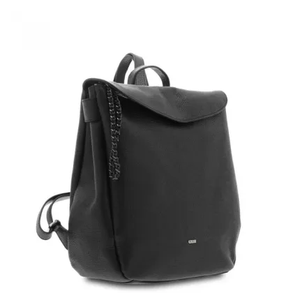 Zdjęcie Włoski czarny plecak ze skóry - Giudi