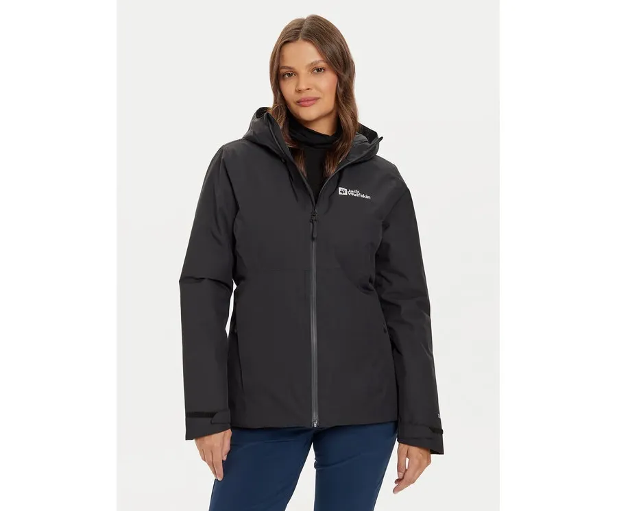 obrazek 1 Jack Wolfskin Kurtka przeciwdeszczowa Wisper Ins A61893 Czarny Regular Fit