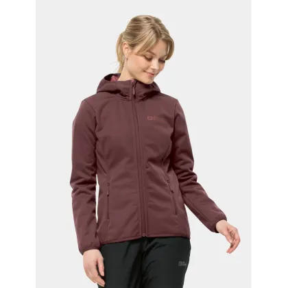 Zdjęcie Jack Wolfskin Kurtka softshell Windhain Hoody 1307481 Bordowy Regular Fit
