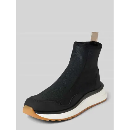 Zdjęcie Sneakersy wysokie o luźnym kroju z detalem z logo