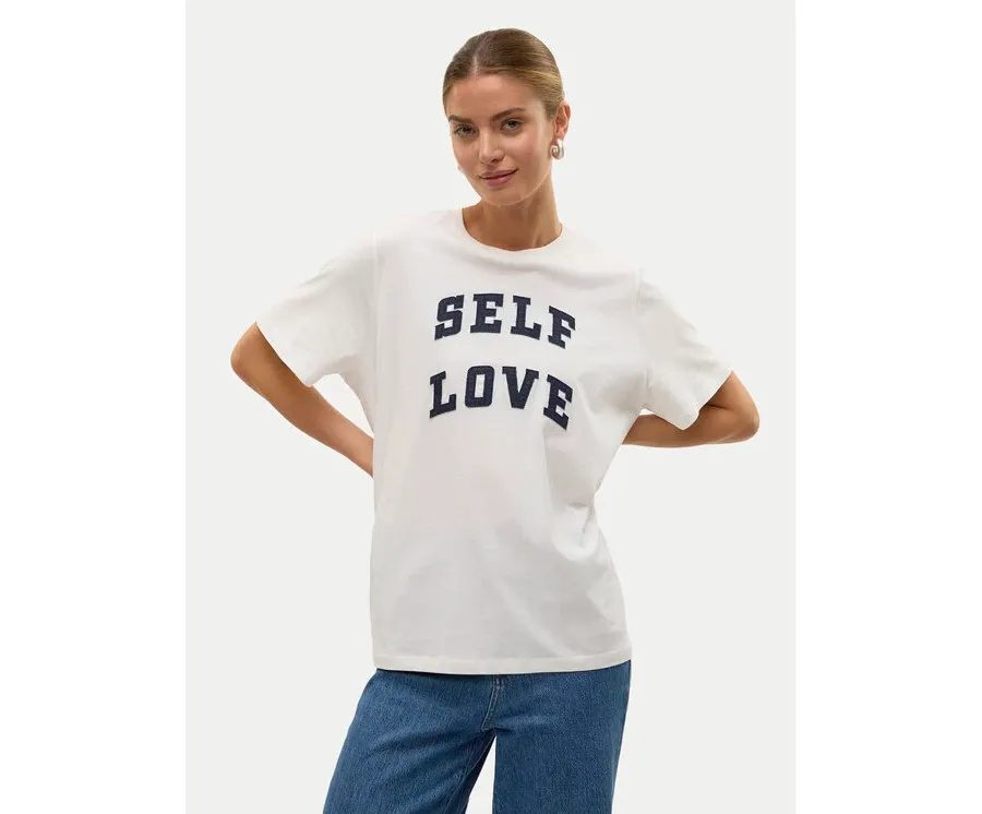 obrazek 1 Vero Moda T-Shirt Halle 10321318 Biały Loose Fit