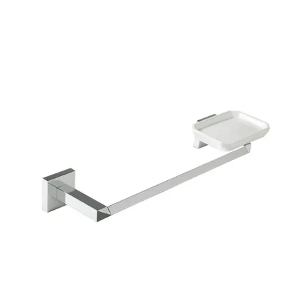 Zdjęcie Nowoczesny wieszak na ręczniki z uchwytem na mydło do łazienki - Stilhaus