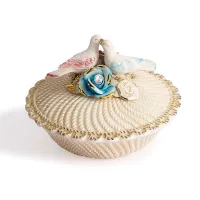 Picture Ceramic bowl with a decorative cover
