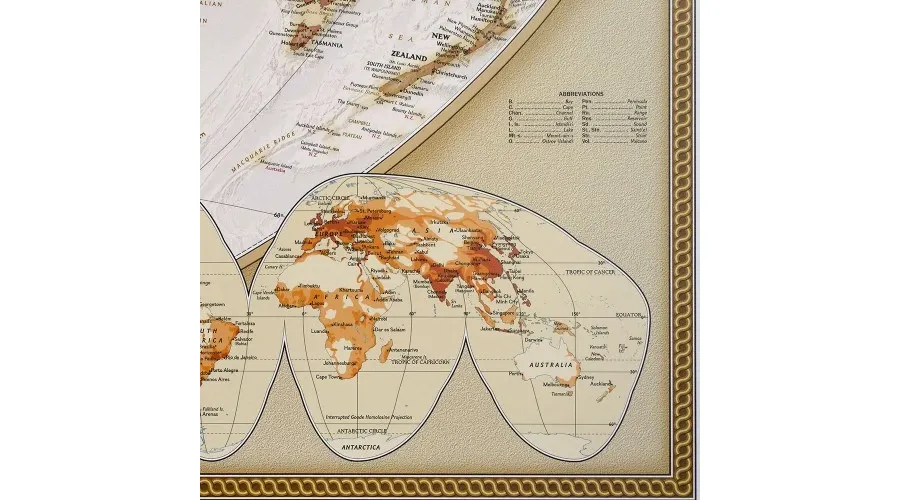 obrazek 4 Elegancka polityczna mapa świata National Geographic
