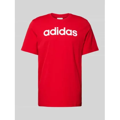 Zdjęcie T-shirt z nadrukiem z logo i okrągłym dekoltem