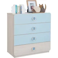 Picture A tasteful chest of drawers for a baby boy's room - Cilek