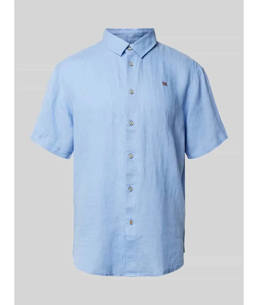 obrazek 1 Koszula casualowa o kroju regular fit z lnu