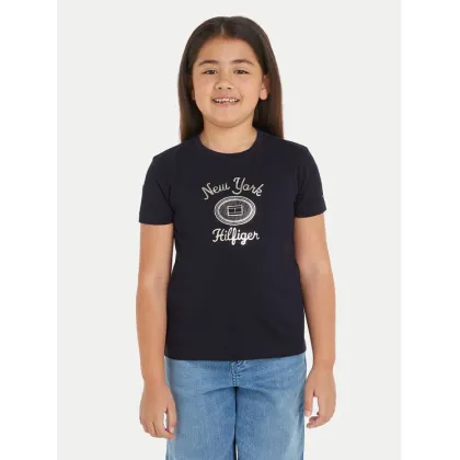 Zdjęcie Tommy Hilfiger T-Shirt KG0KG08007 Granatowy Regular Fit