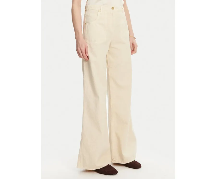 obrazek 1 Luisa Spagnoli Jeansy Ali 541943 Beżowy Flare Fit