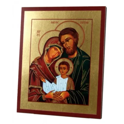 Zdjęcie Luksusowa Ikona Złocona Święta Rodzina  15x19 cm