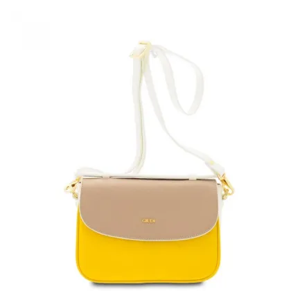 Zdjęcie Trzykolorowa skórzana torebka z Włoch - Giudi