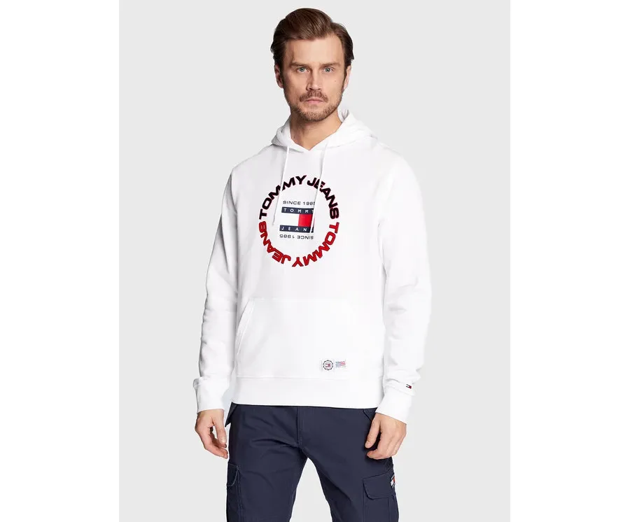 obrazek 1 Tommy Jeans Bluza DM0DM15686 Biały Regular Fit