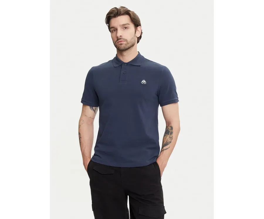 obrazek 1 Moose Knuckles Polo Everett M34MT712 Granatowy Slim Fit