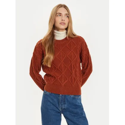 Zdjęcie Wrangler Sweter 112356473 Brązowy Regular Fit