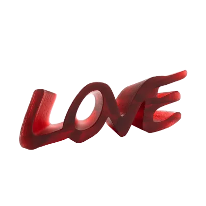 Zdjęcie Kryształowy dekoracyjny napis Miłość