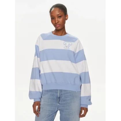 Zdjęcie Tommy Jeans Bluza Letterman DW0DW17789 Niebieski Relaxed Fit