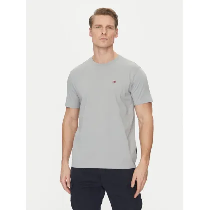 Zdjęcie Napapijri T-Shirt Salis NP0A4H8D Szary Regular Fit