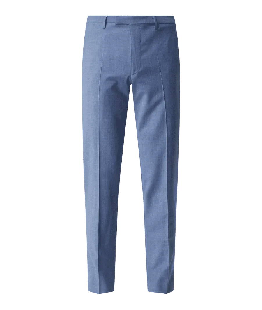 obrazek 1 Spodnie do garnituru o kroju slim fit w kant model ‘Monopoli’