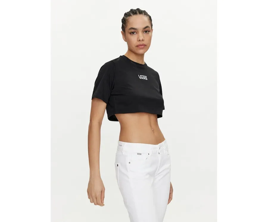 obrazek 1 Vans T-Shirt Flying V Crew Crop Ii VN000GFF Czarny Regular Fit