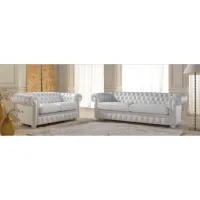 Zdjęcie Dwuosobowa sofa chesterfield do salonu