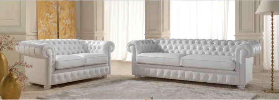 obrazek 1 Dwuosobowa sofa chesterfield do salonu