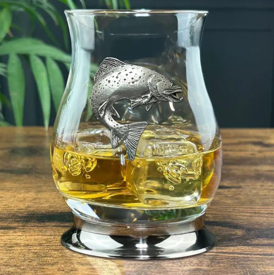 obrazek 3 Szklanka do whisky dla miłośników wędkarstwa