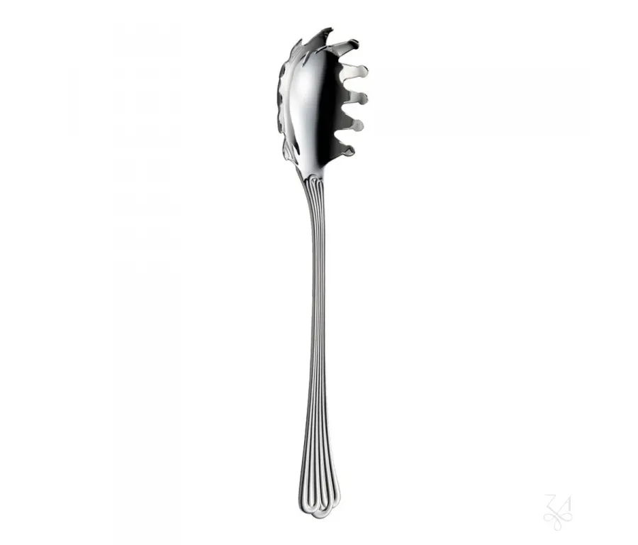 obrazek 1 Piękna stylowa srebrna łyżka do serwowania spaghetti - Zaramella Argenti