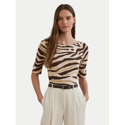 Zdjęcie LAUREN RALPH LAUREN Bluzka 200971095001 Beżowy Slim Fit