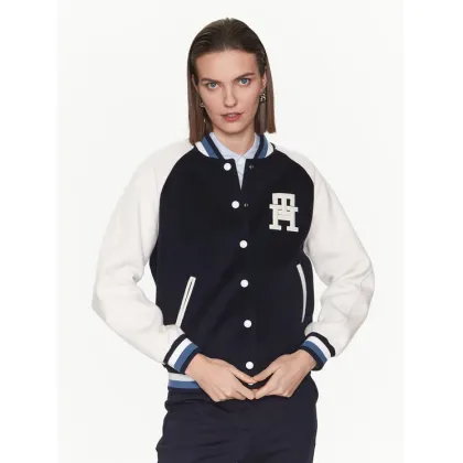 Zdjęcie Tommy Hilfiger Kurtka bomber Varsity WW0WW38112 Granatowy Regular Fit