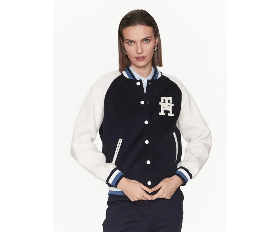 obrazek 1 Tommy Hilfiger Kurtka bomber Varsity WW0WW38112 Granatowy Regular Fit