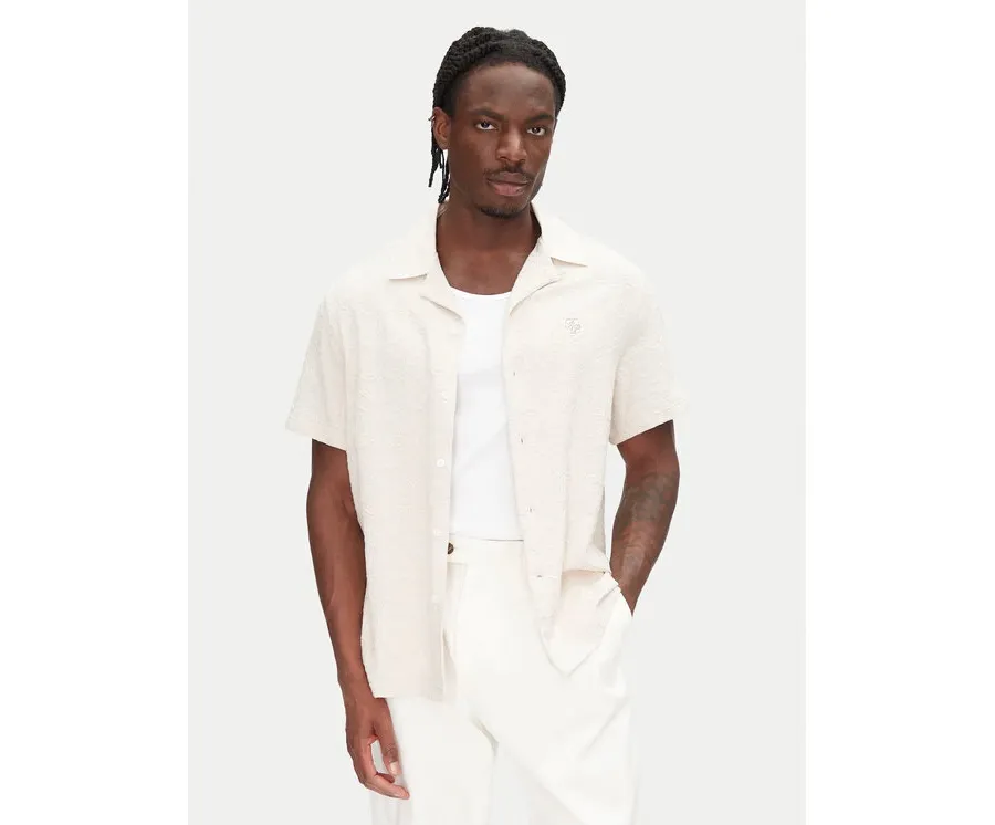 obrazek 1 Filling Pieces Koszula Resort 9179980 Écru Regular Fit