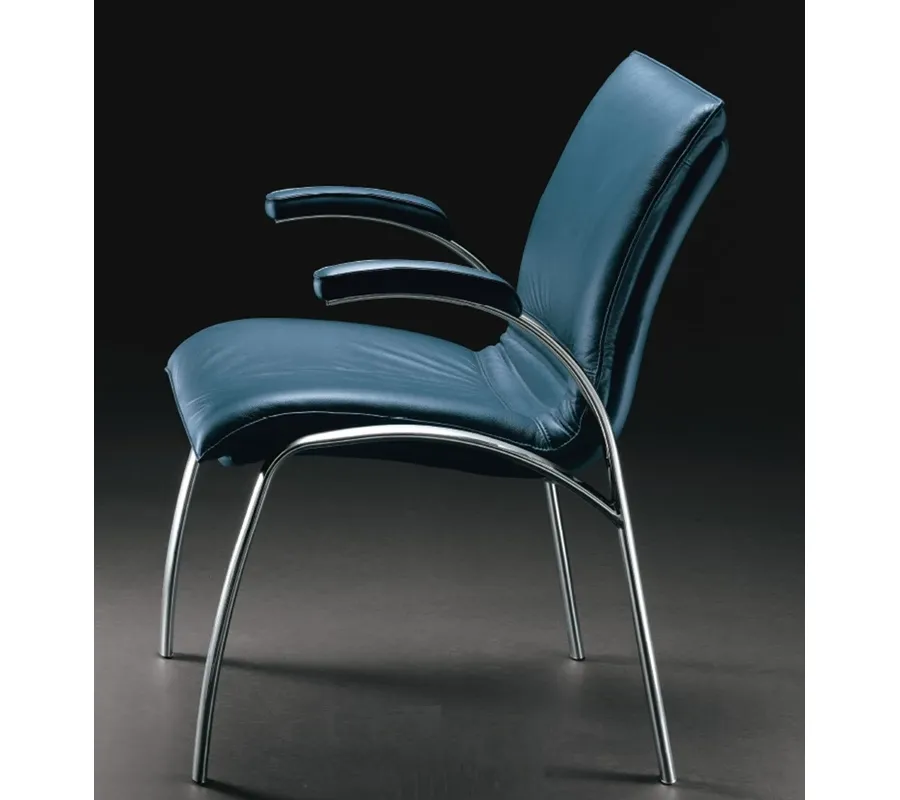 picture 3 Office chair with a chrome coated base