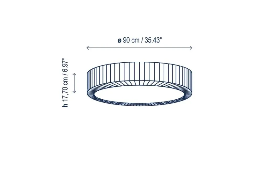 obrazek 3 Fenomenalna lampa sufitowa do nowoczesnych wnętrz - ⌀90 cm