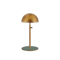 Picture Hat rack with eucalyptus-colored foot and gold-plated finish
